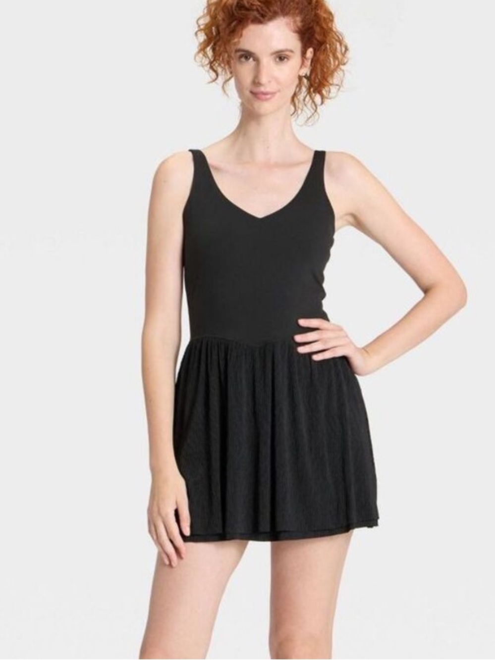 Women's Knit Plisse Active
Dress - All In Motion Black M